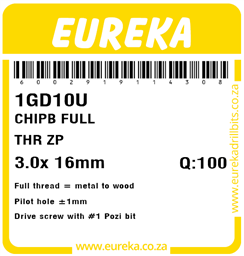 1GD10 - Chipboard Screw -1GD10_Label_T